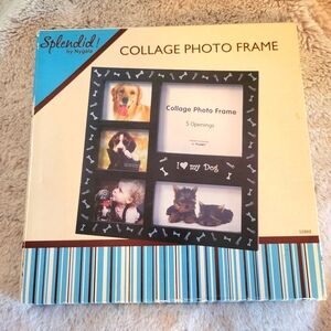 Splendid Pet Paws 5 Opening Photo Frame - 8x8 frame